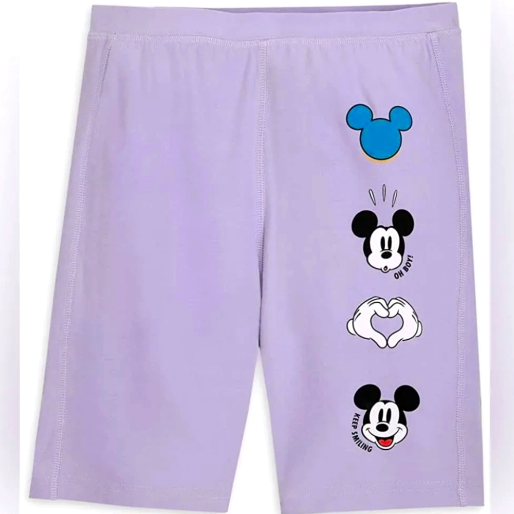 Disney Purple Mickey Mouse Biker Shorts